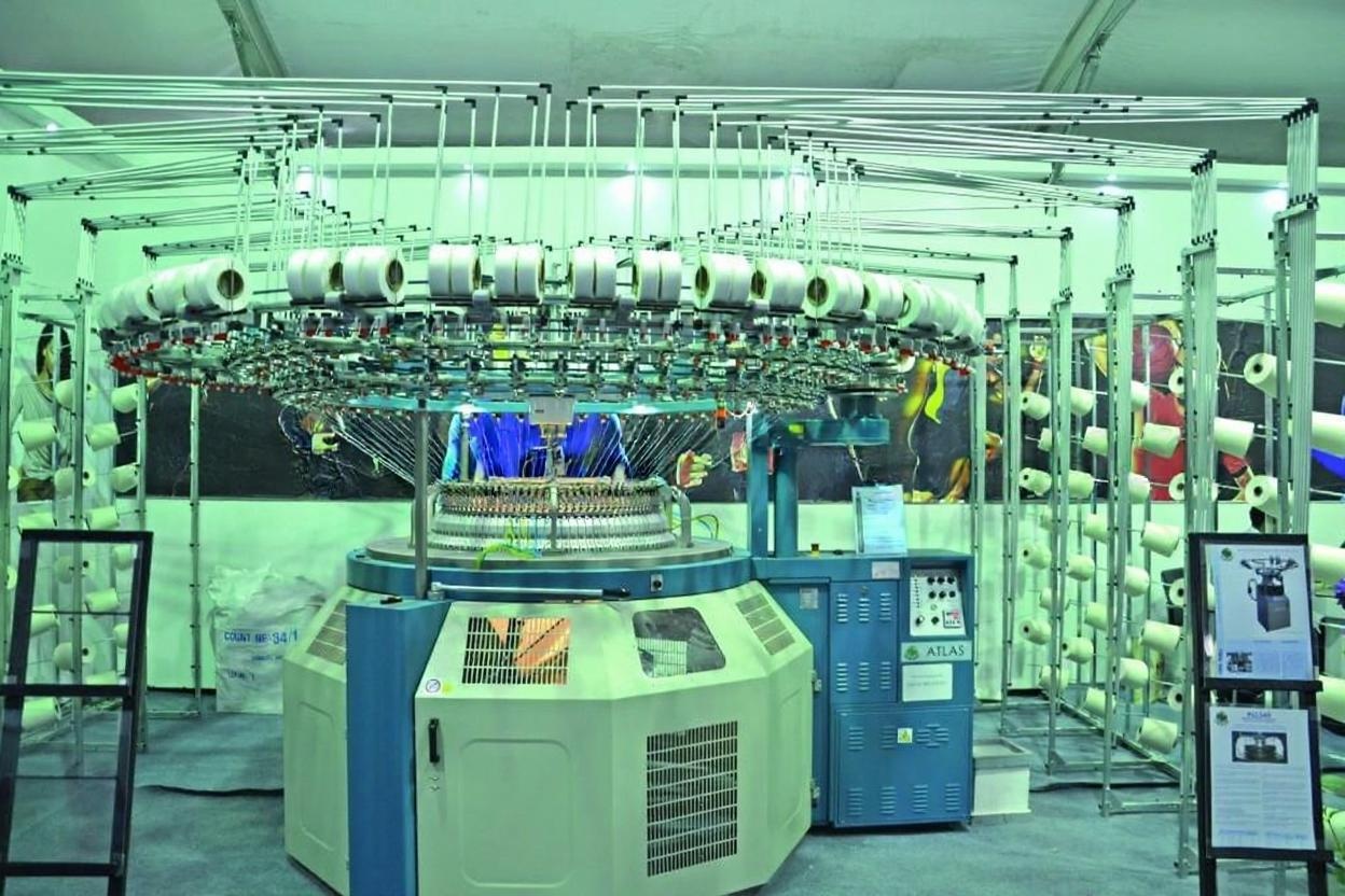 Textile manufacturing background