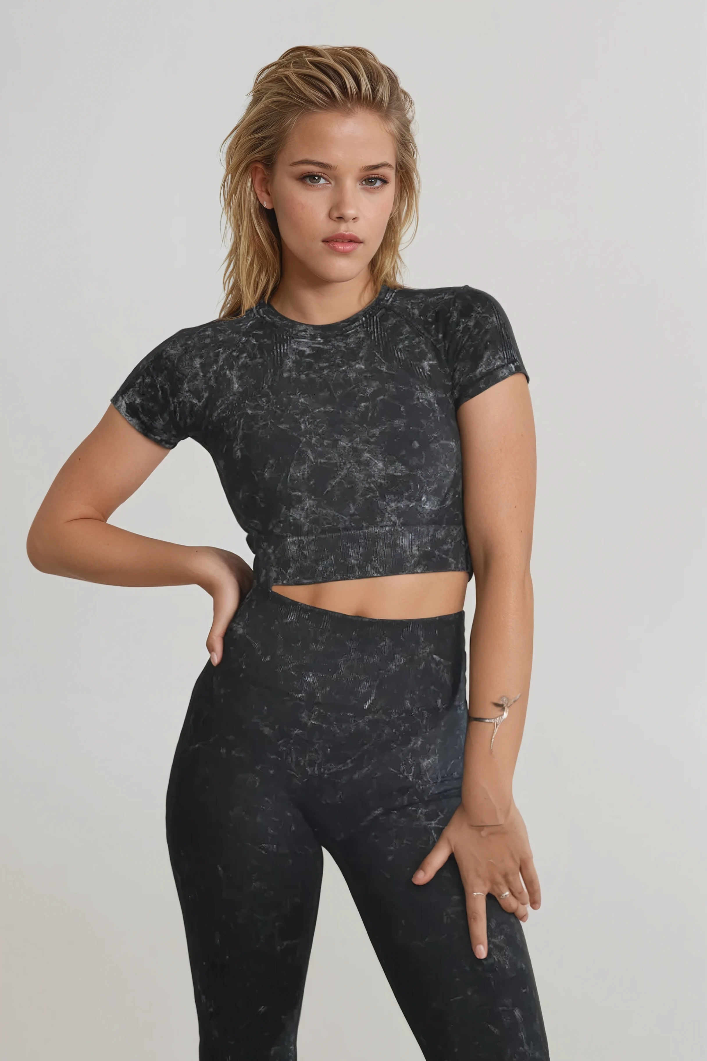 Acid wash seamless set - View 1