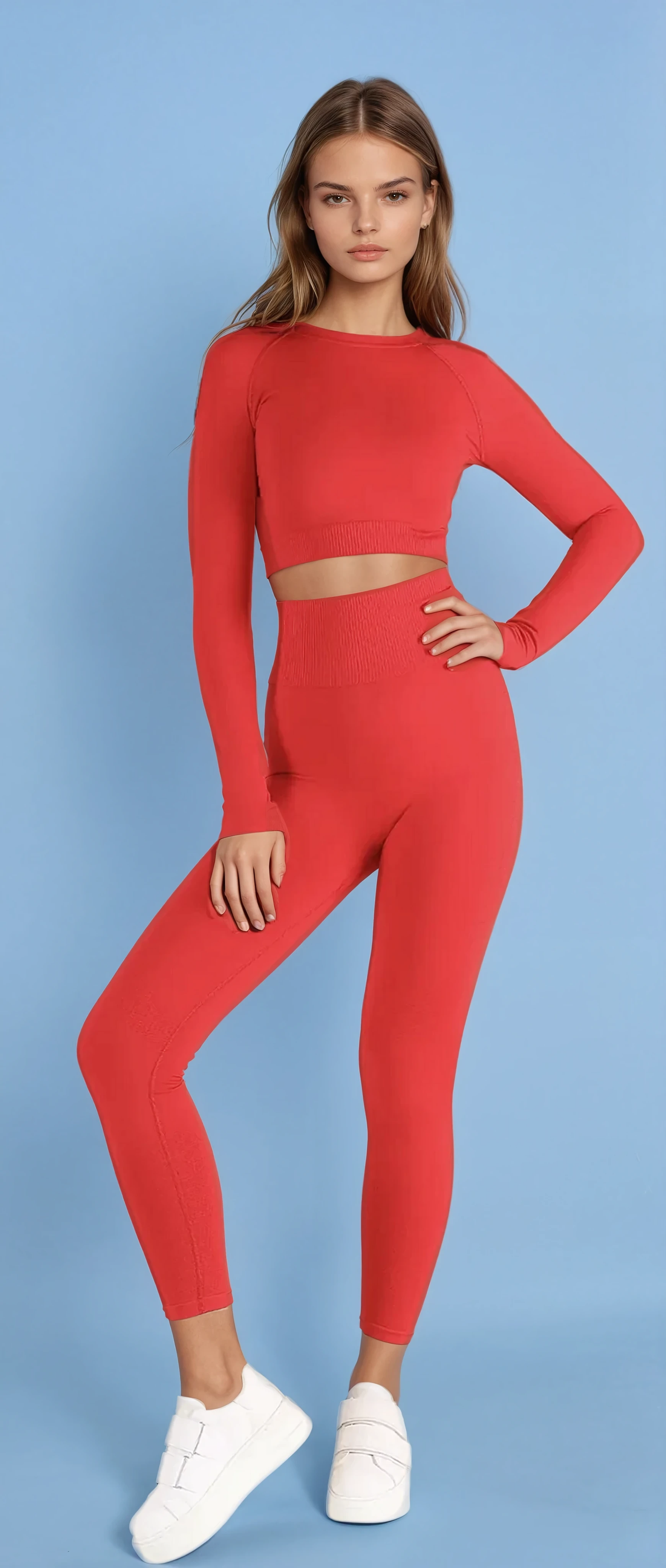 Red seamless set - View 1