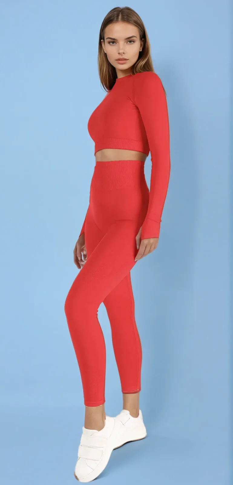 Red seamless set - View 2