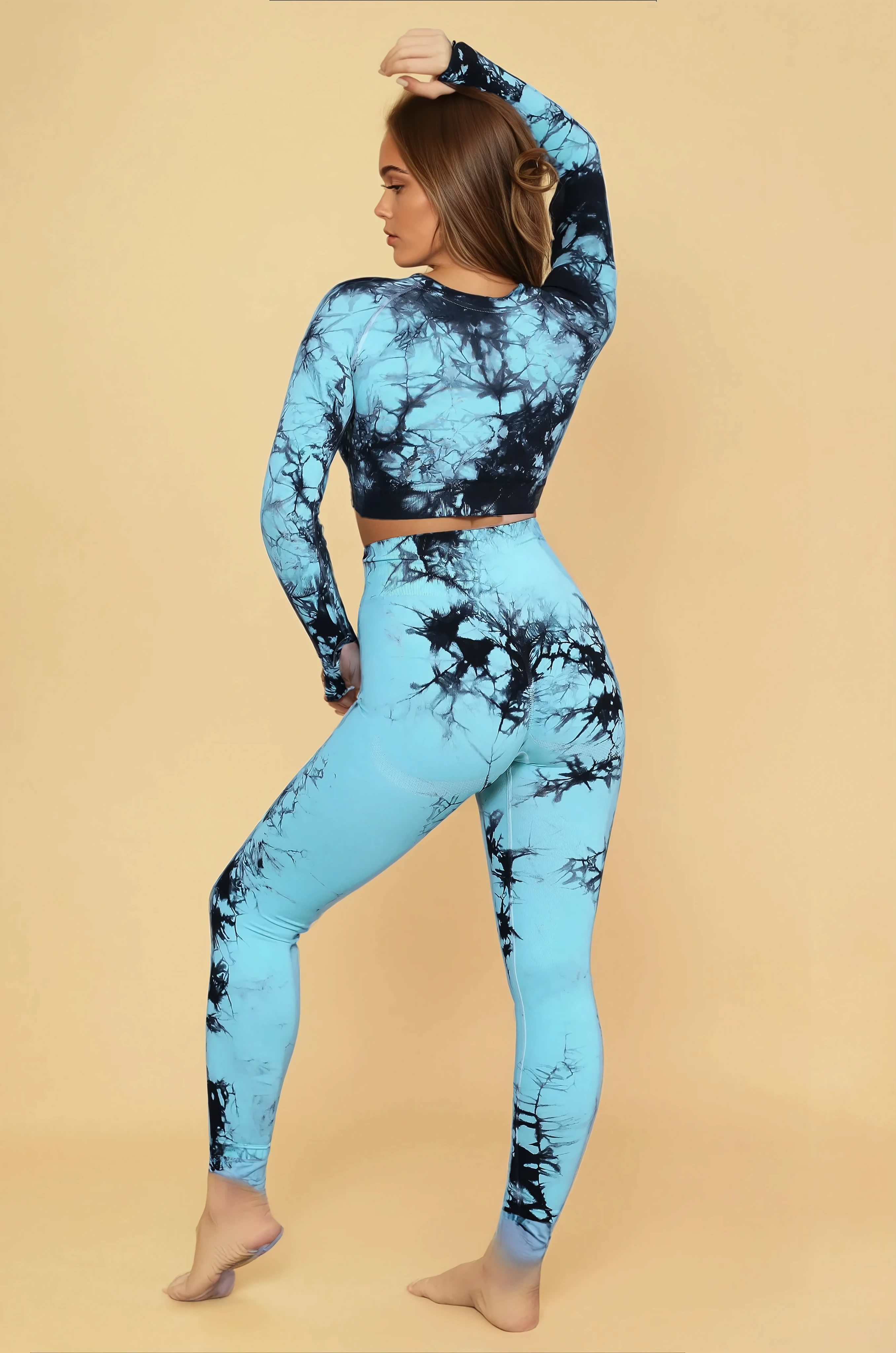 Blue batik seamless set - View 1