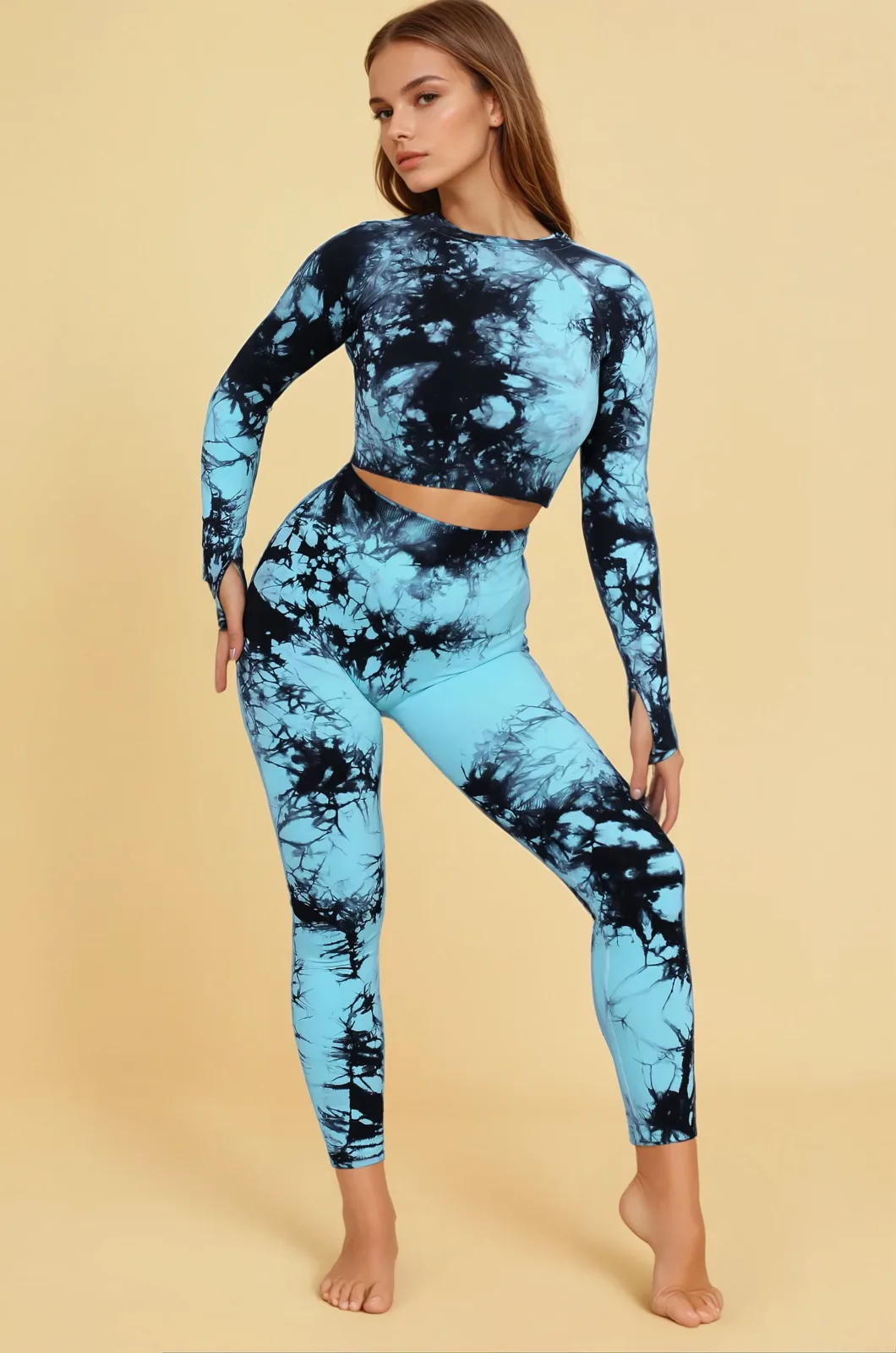 Blue batik seamless set - View 2