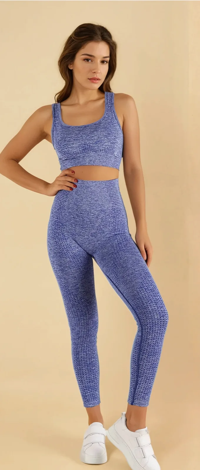 Melange sports bra - View 4