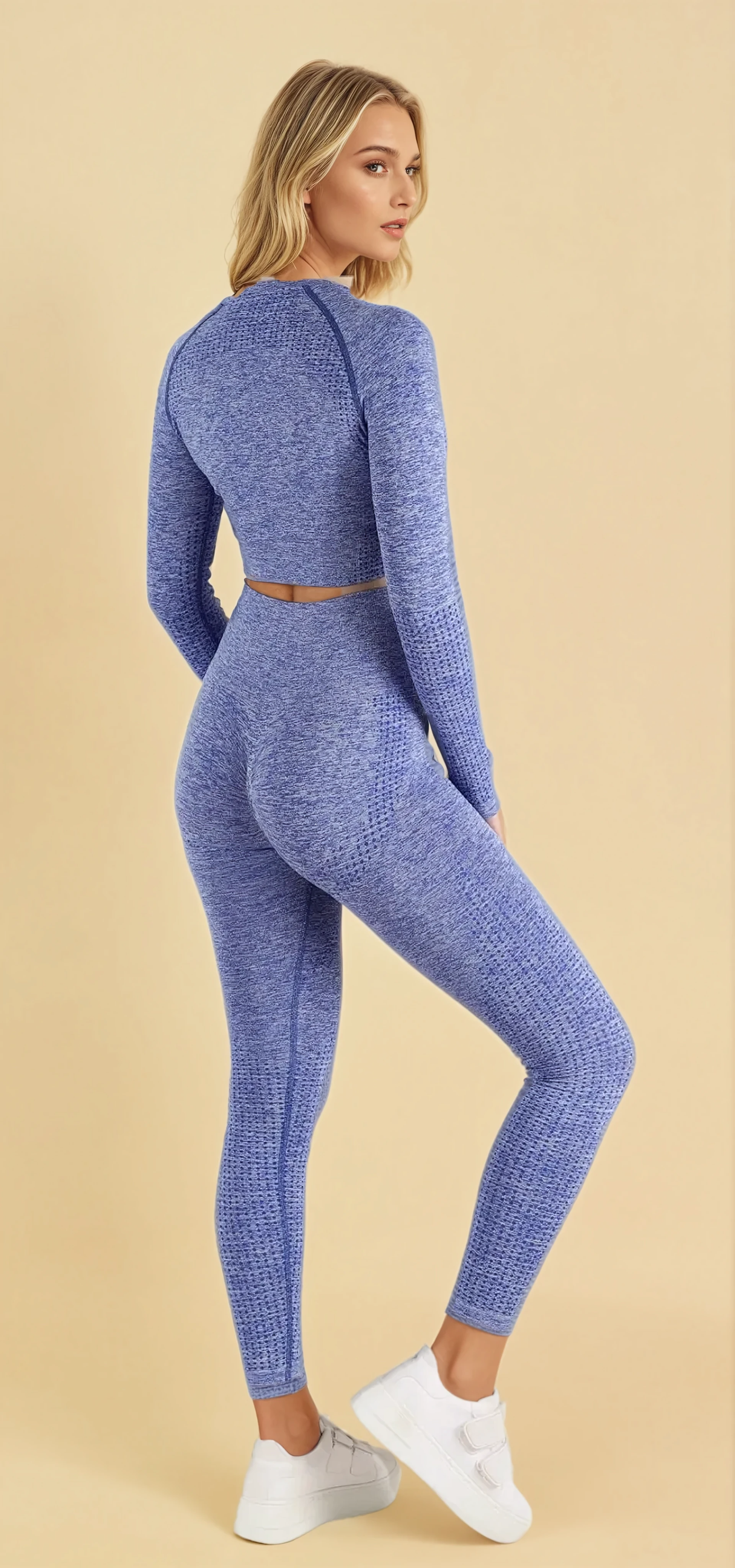 Purple sport seamless set - View 2