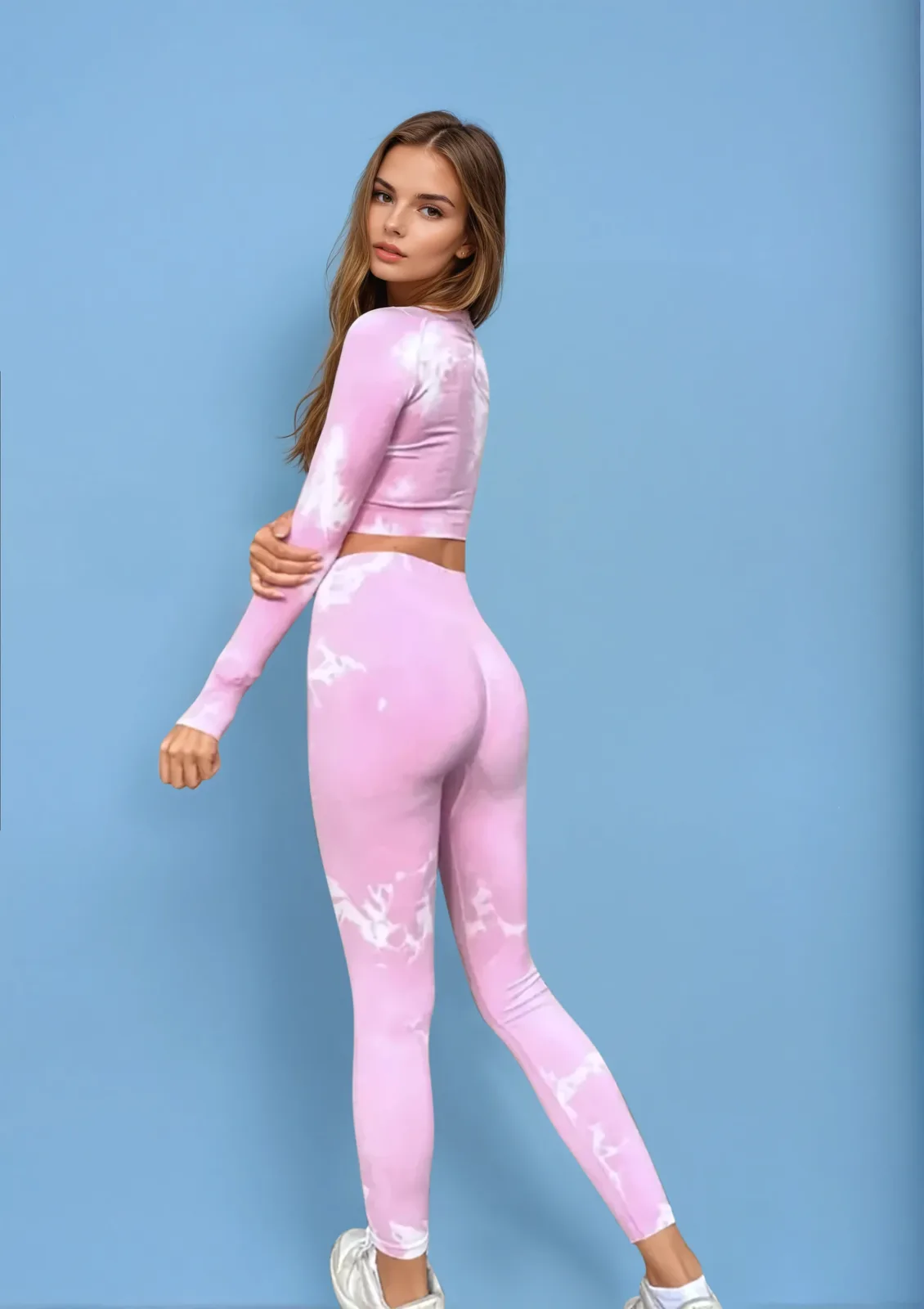 Pink batik seamless set - View 2