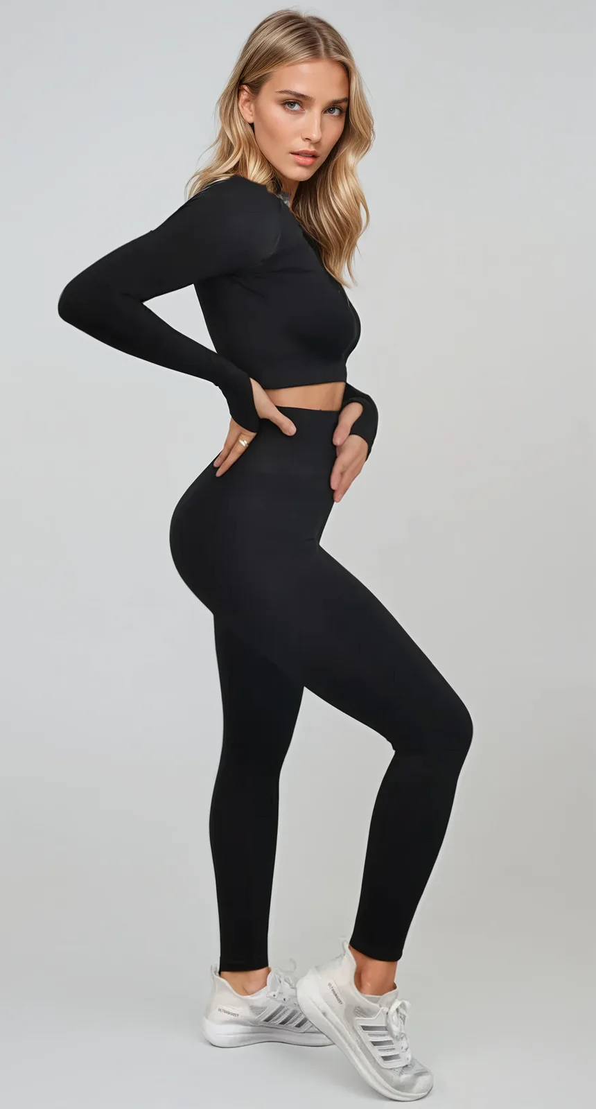 Black seamless set - View 3